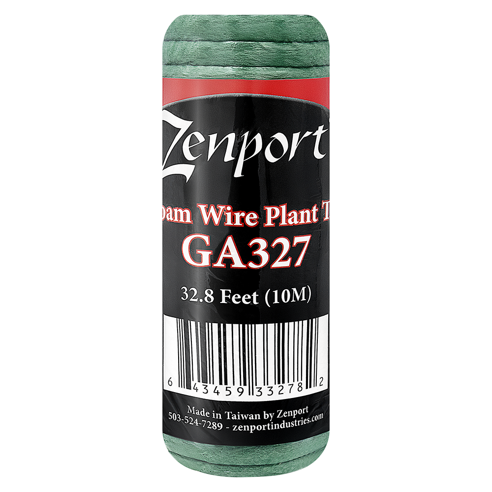 Zenport GA327 Foam Wire Plant Tie (10m/32.8ft), Green