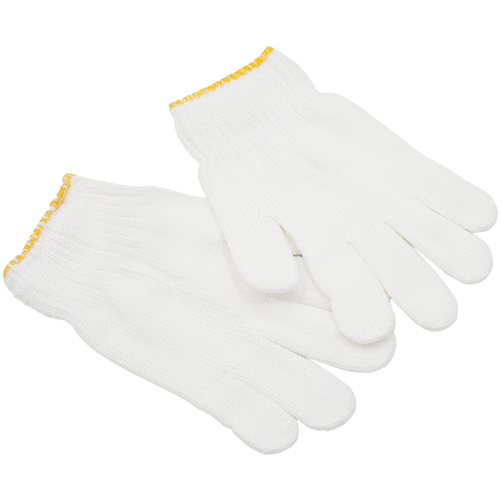 Zenport GN026 7 Gram Nylon Glove Liners, 12-Pair, White