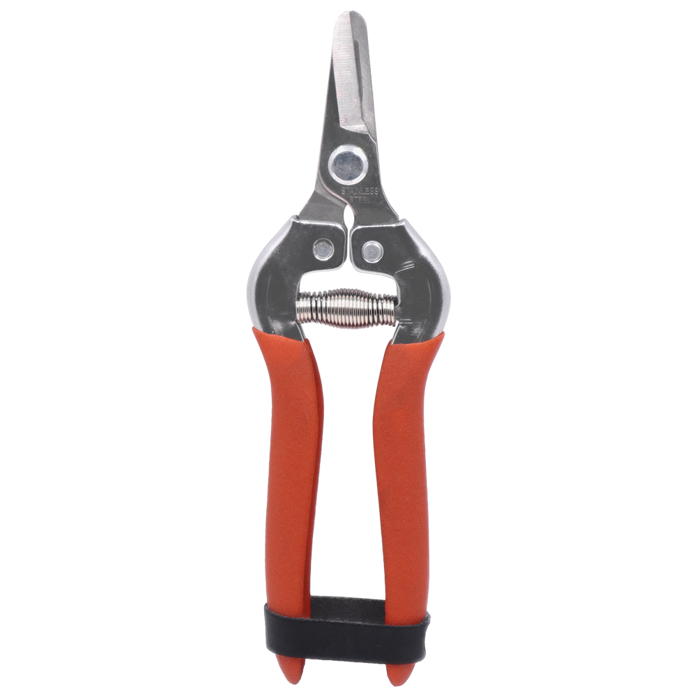 Zenport H301S Harvest Shear, Short Straight, 1 Inch Inch Stainless Steel Blades, Red
