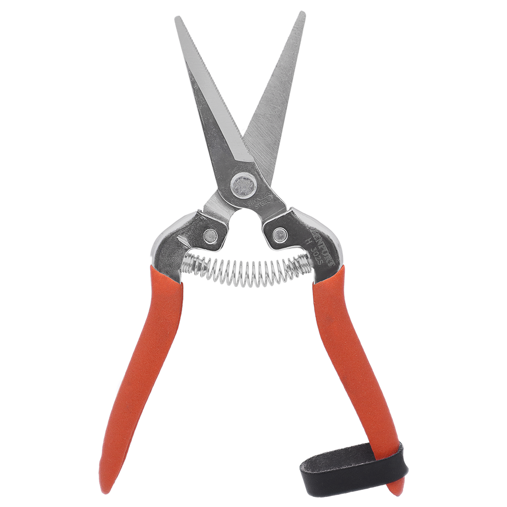 Zenport H302S Harvest Shear, Straight Serrated, 2.25 Inch Stainless Steel Blades, Red