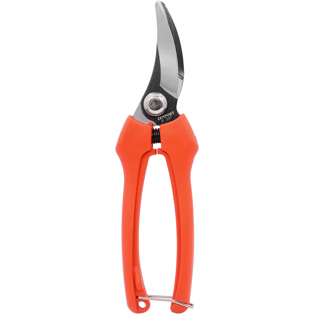 Zenport H307 Bypass Snips, 2 Inch Carbon Steel Blades, Orange