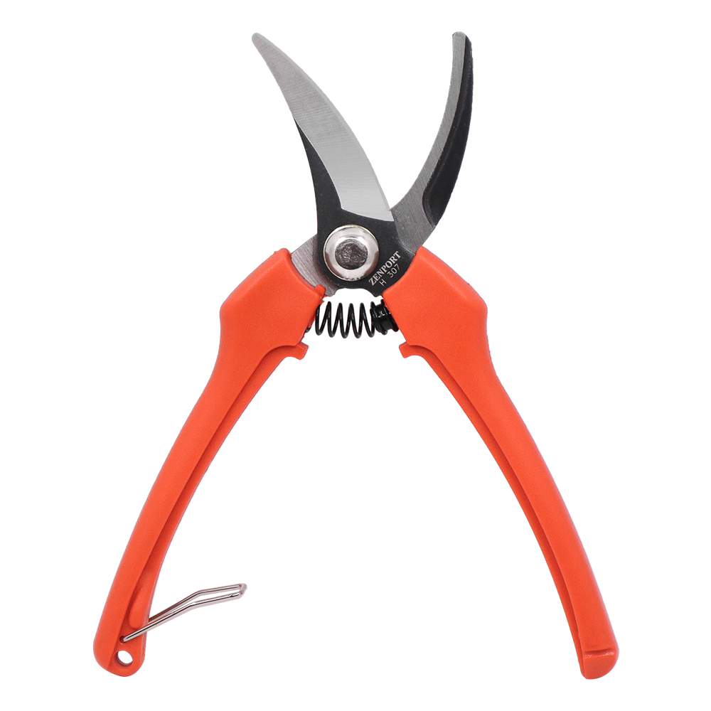 Zenport H307 Bypass Snips, 2 Inch Carbon Steel Blades, Orange