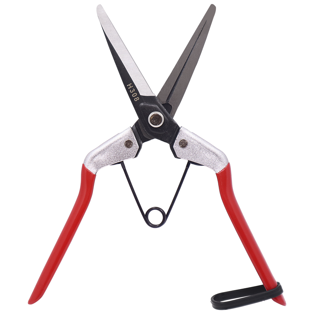 Tijeras de entresacar Zenport H308, hojas de acero al carbono de 3 pulgadas, color rojo