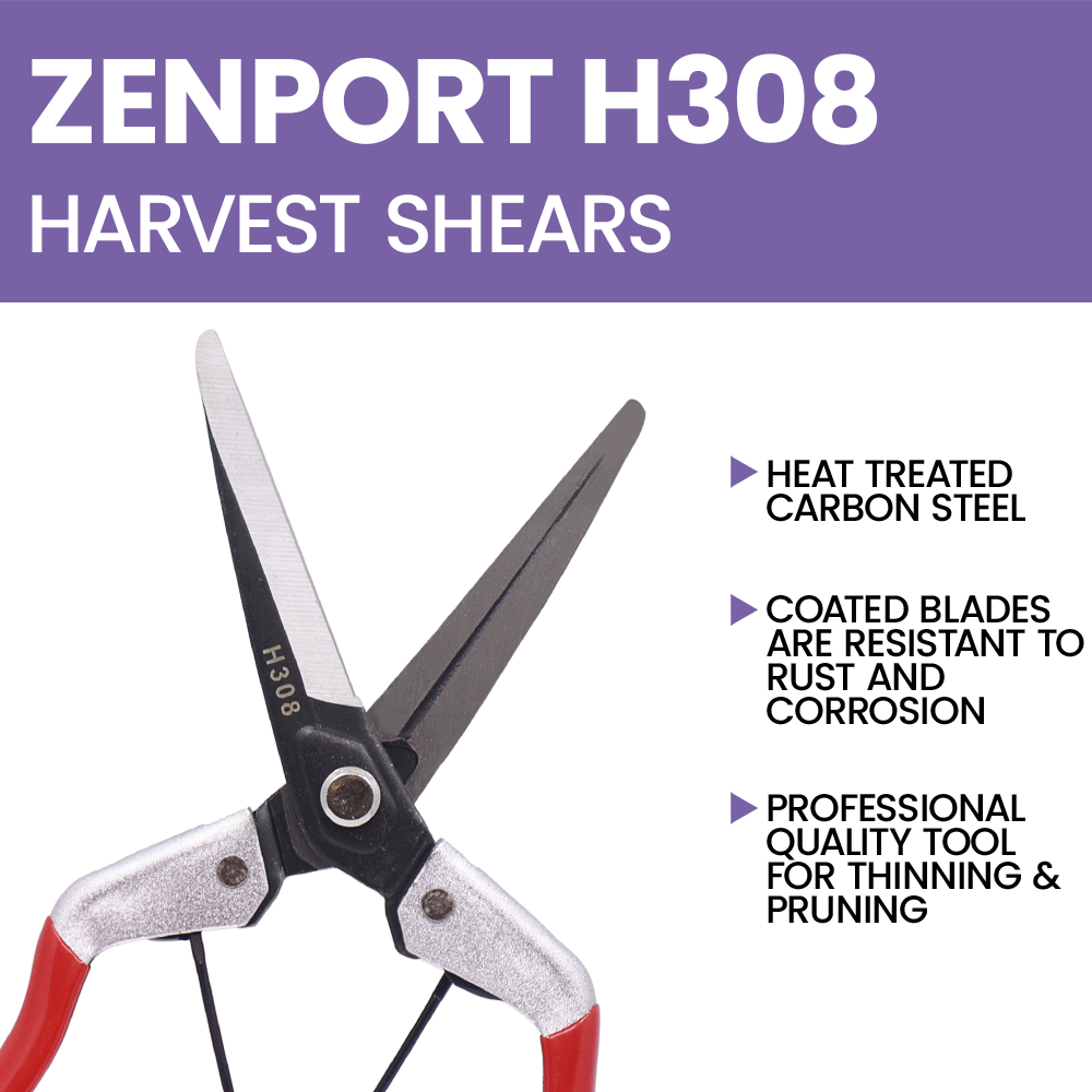 Zenport H308 Thinning Shear, 3 Inch High Carbon Steel Blades, Red