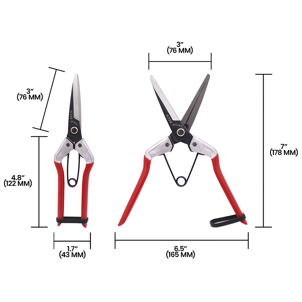 Zenport H308 Thinning Shear, 3 Inch High Carbon Steel Blades, Red