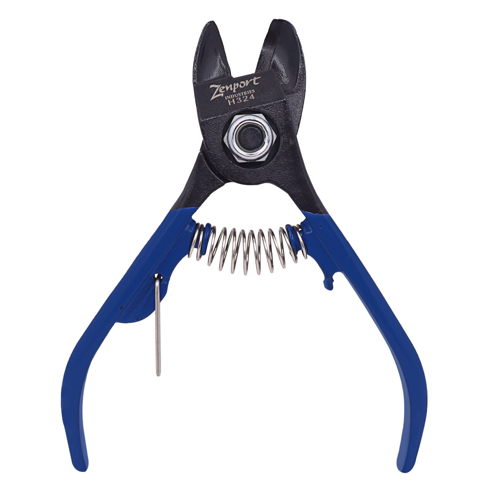 Cortadora de frutas Zenport H324 de acero forjado con derivación, cuchillas de acero de aleación de 4,5 pulgadas y 0,5 pulgadas, color azul