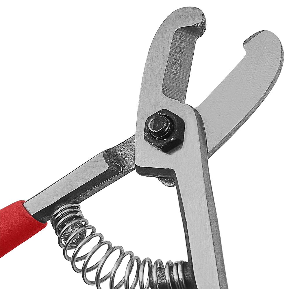 Cortadora de frutas Zenport H325 de 5,25 pulgadas, corte de 1,25 pulgadas, cuchillas de acero inoxidable de 1,5 pulgadas, color rojo