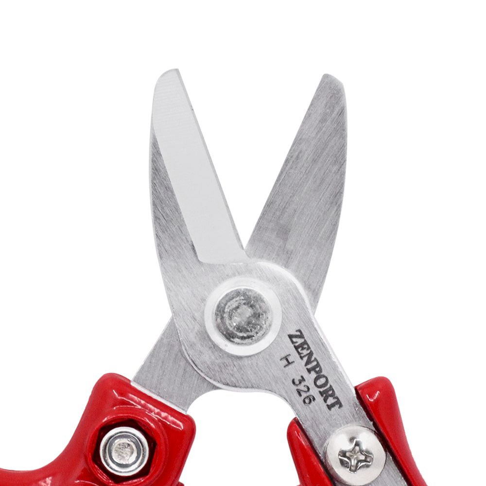 Zenport H326 Stem Clipper, 5.5-inches, 1.5 Inch Alloy Steel Blades, Black/Red