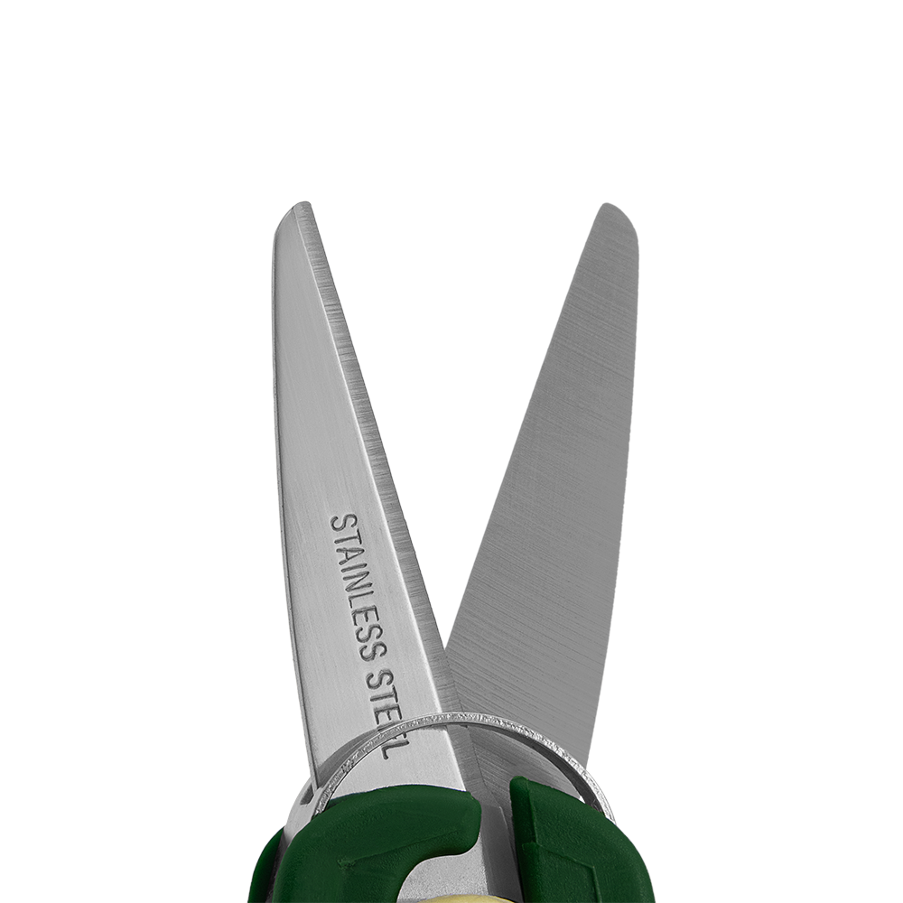 Zenport H329 Fold-Away Pocket Snips, 2.5 Inch Stainless Steel Blades, Green