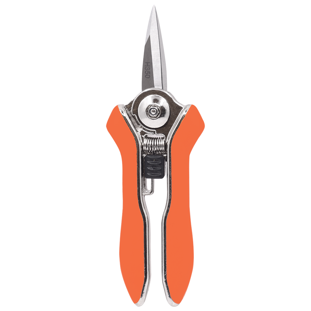 Tijeras de corte Zenport H350 Micro con doble hoja, 15 cm de largo y 3,8 cm de acero inoxidable, color naranja