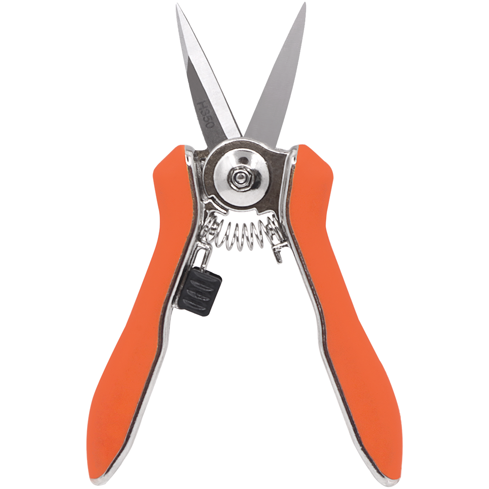 Zenport H350 Micro Trimmer Shear with Twin Blade, 6-Inch Long, 1.5 Inch Stainless Steel Blades, Orange