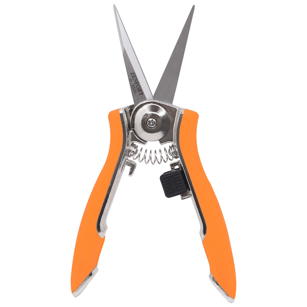 Zenport H350L Micro-Trimmer Shear, 2 Inch Stainless Steel Blades, Orange