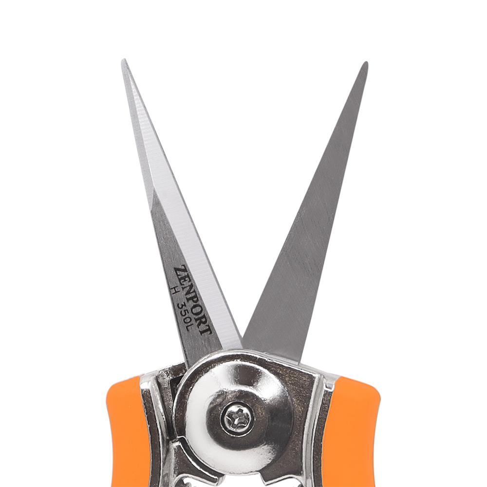 Zenport H350L Micro-Trimmer Shear, 2 Inch Stainless Steel Blades, Orange