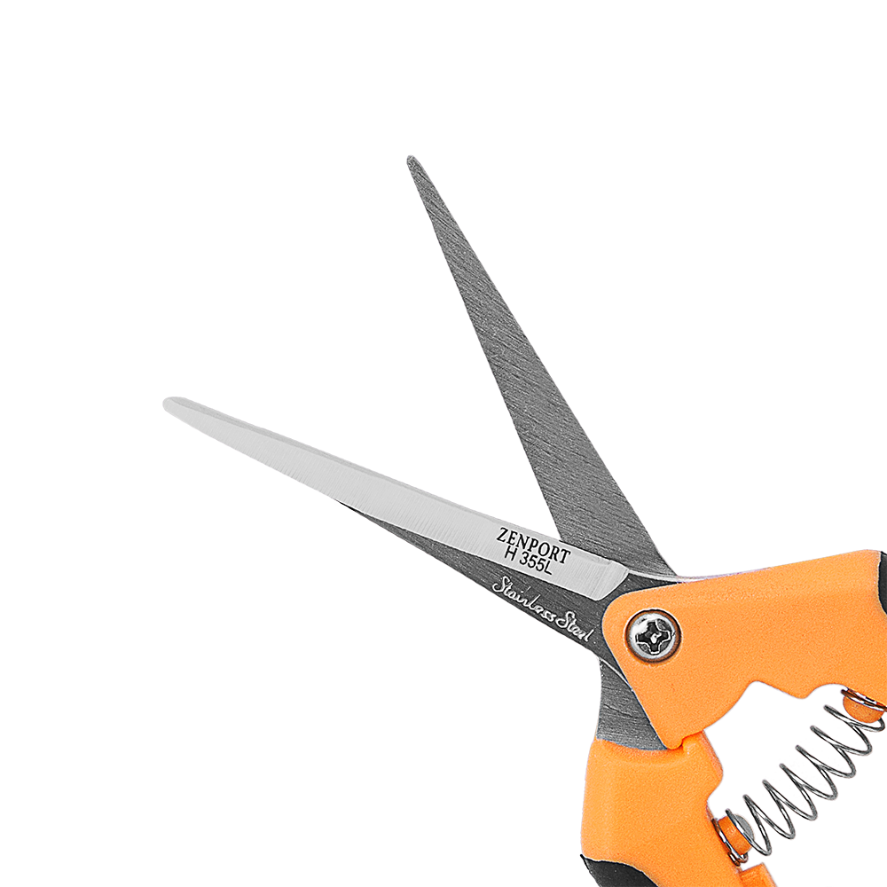 Zenport H355L Hydroponic Microblade Pruner, Long Blades, 2.75 Inch Stainless Steel Blades, Black/Orange