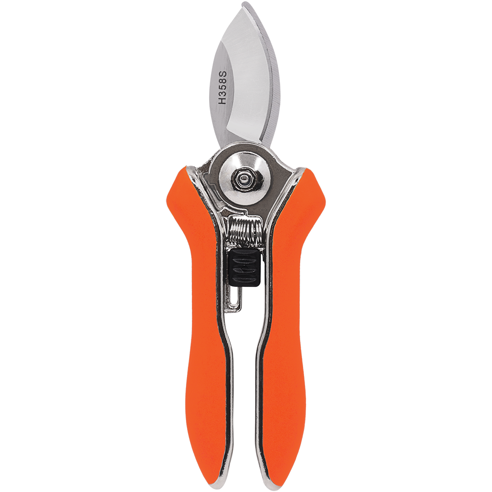 Zenport H358S Micro Trimmer Bypass Shear, 6-Inch, 1.5 Inch Stainless Steel Blades, Orange