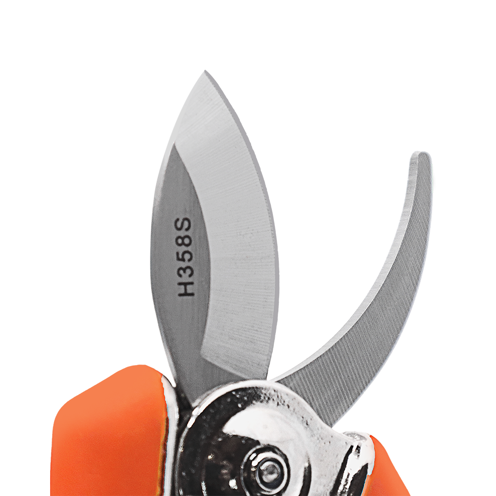 Zenport H358S Micro Trimmer Bypass Shear, 6-Inch, 1.5 Inch Stainless Steel Blades, Orange