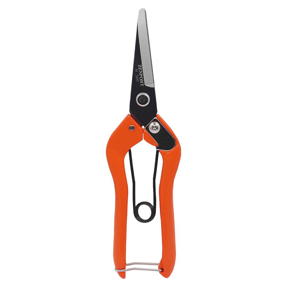 Zenport H360 Heavy Duty Thinning Shear, 2 Inch Carbon Steel Blades, Orange