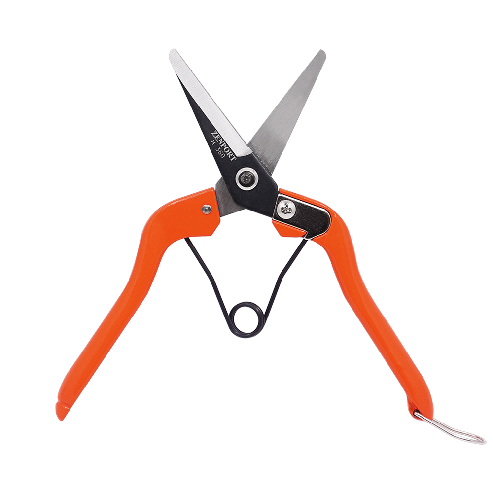 Zenport H360 Heavy Duty Thinning Shear, 2 Inch Carbon Steel Blades, Orange