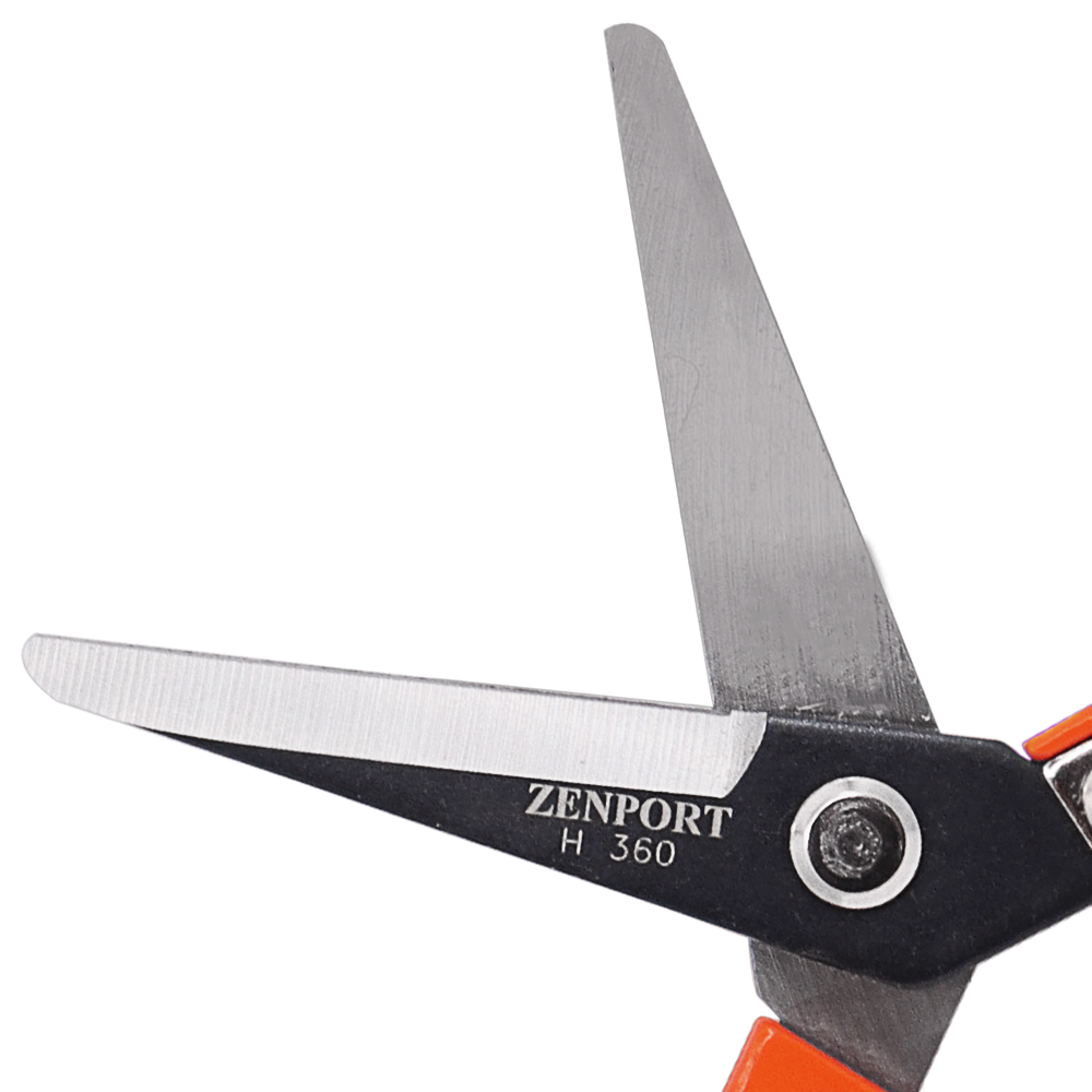 Zenport H360 Heavy Duty Thinning Shear, 2 Inch Carbon Steel Blades, Orange