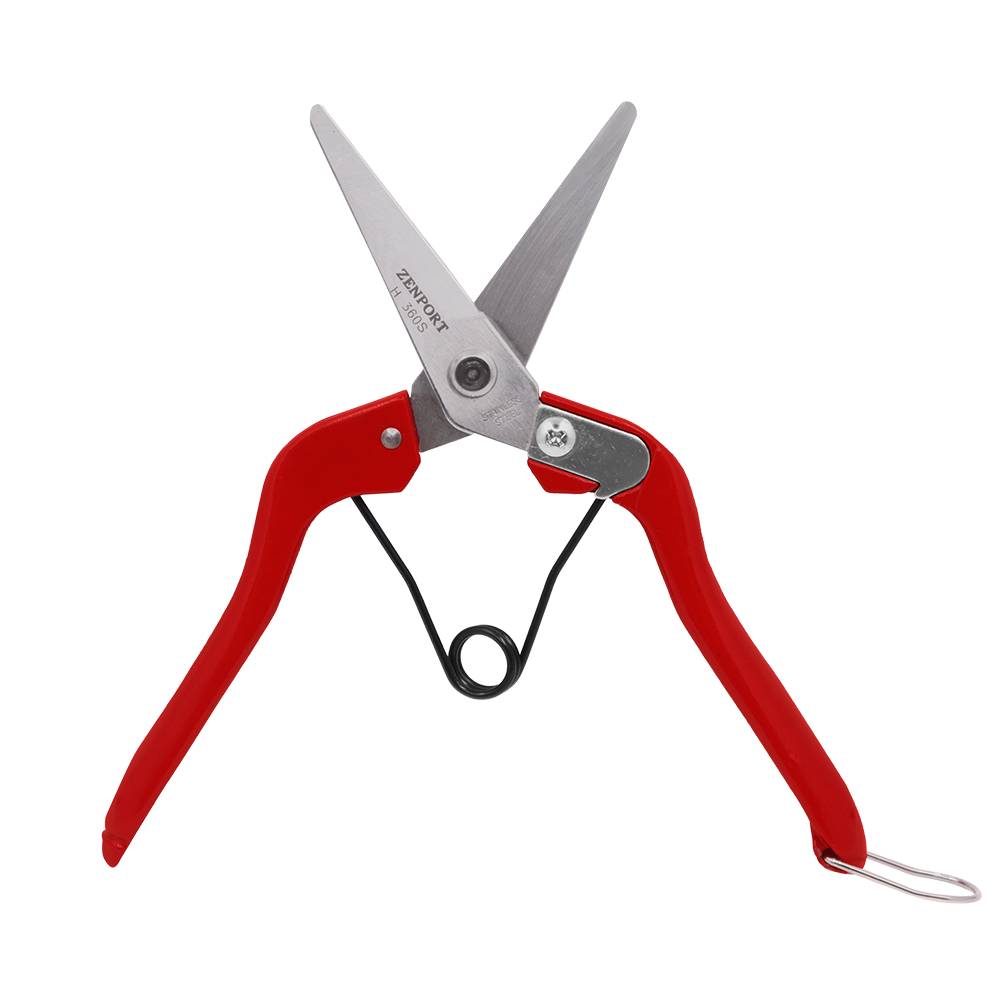 Zenport H360S Heavy Duty Thinning Shear, Blade, 2 Inch Stainless Steel Blades, Red