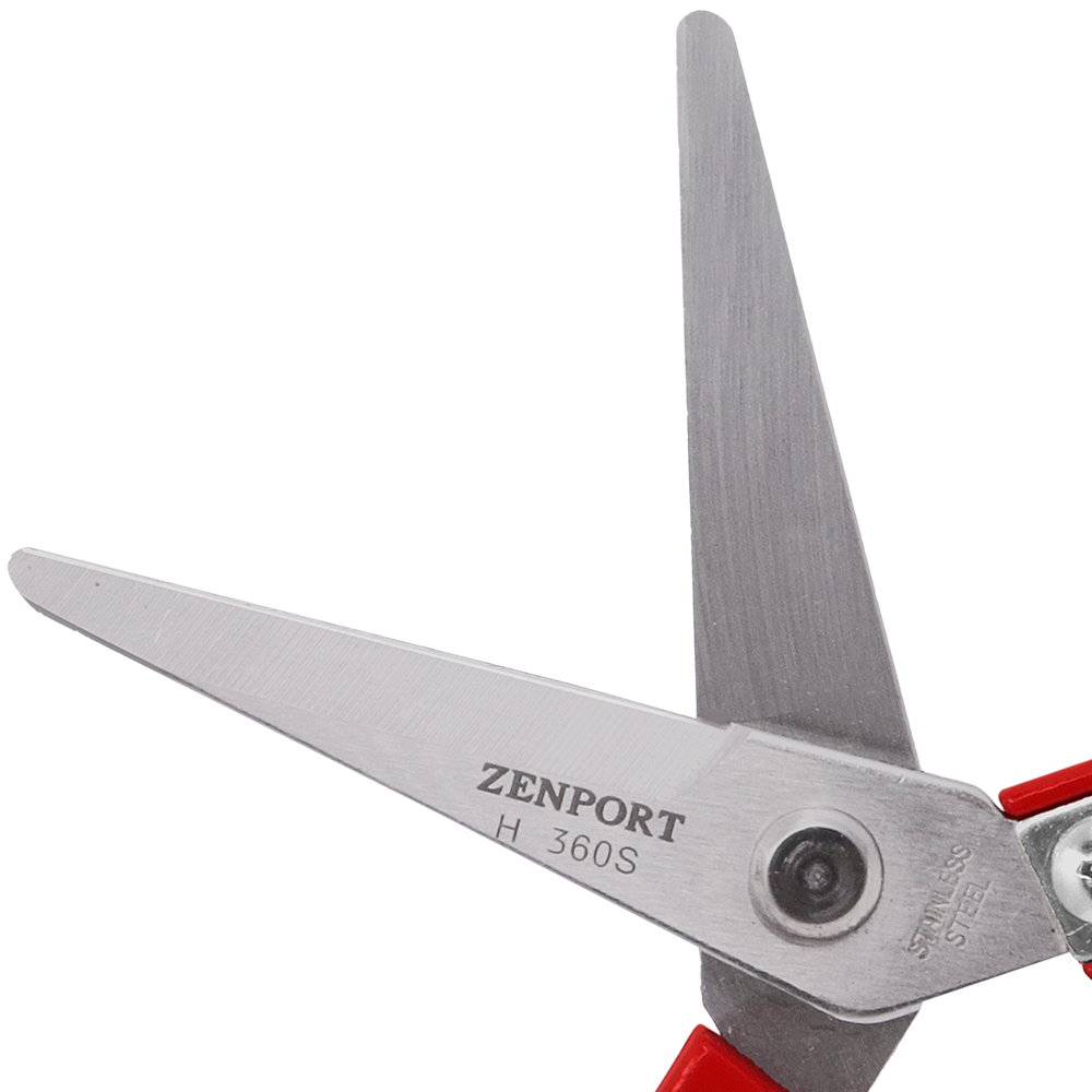 Zenport H360S Heavy Duty Thinning Shear, Blade, 2 Inch Stainless Steel Blades, Red