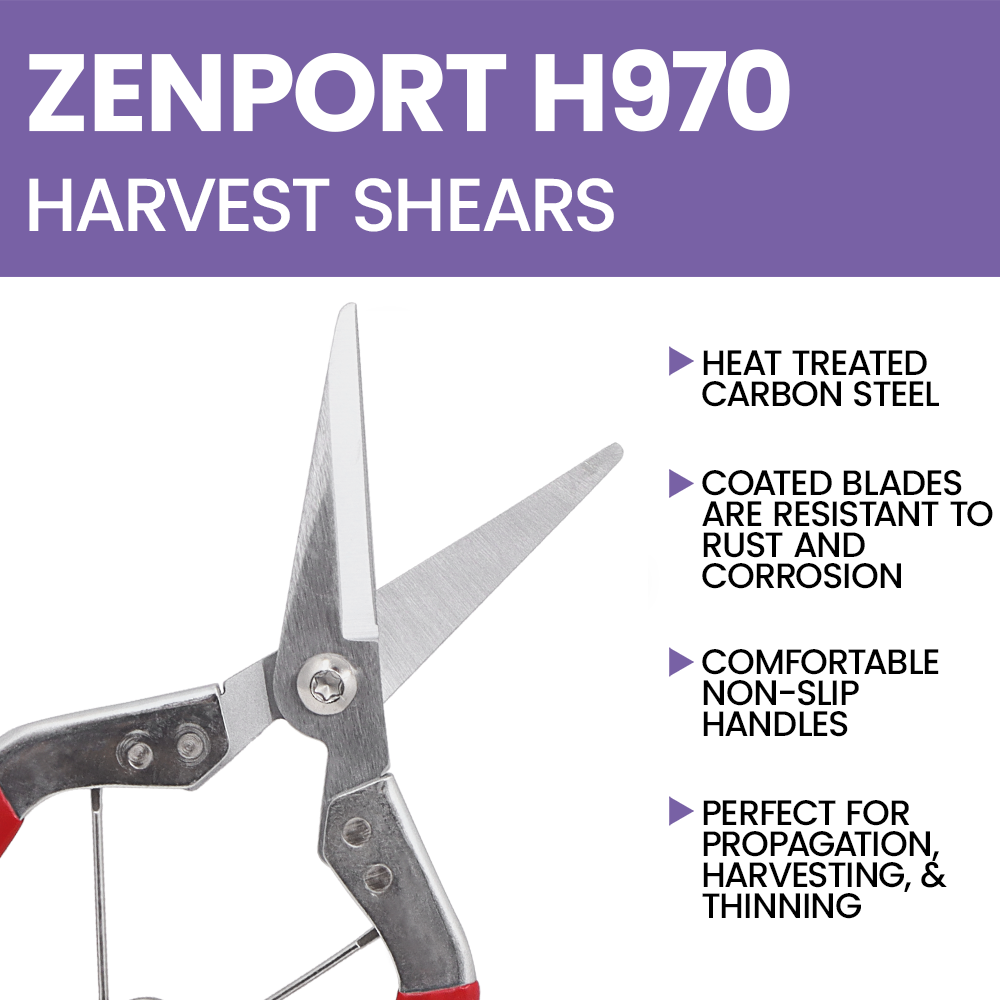 Zenport H970 Deluxe Thinning Shear Straight Edge Blade, 2.5 Inch Carbon Steel Blades, Red