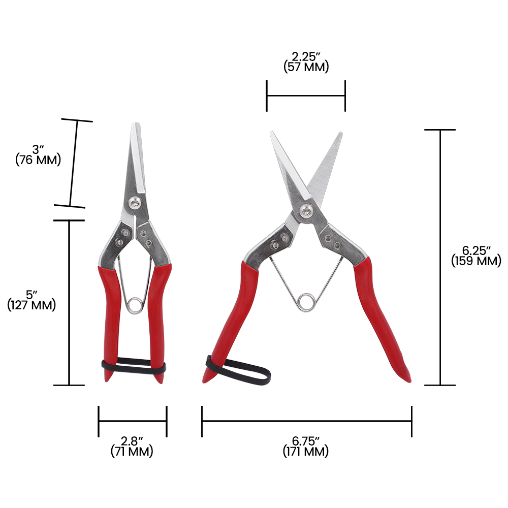 Zenport H970 Deluxe Thinning Shear Straight Edge Blade, 2.5 Inch Carbon Steel Blades, Red