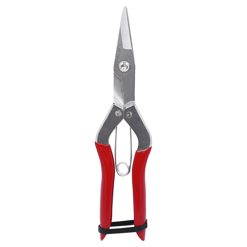 Zenport H972 Long Deluxe Thinning Pomelo Shear, 2 Inch Carbon Steel Blades, Red