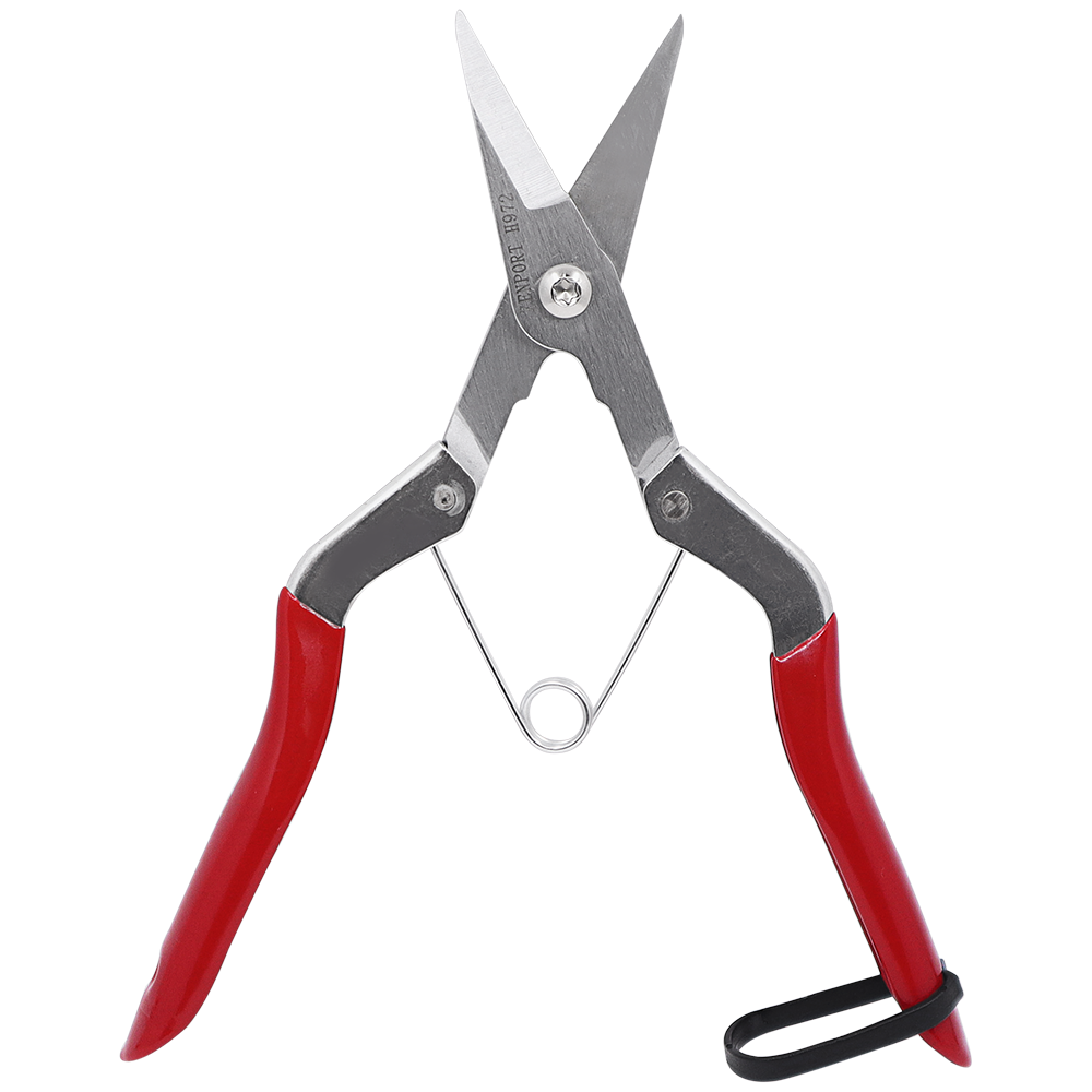 Zenport H972 Long Deluxe Thinning Pomelo Shear, 2 Inch Carbon Steel Blades, Red