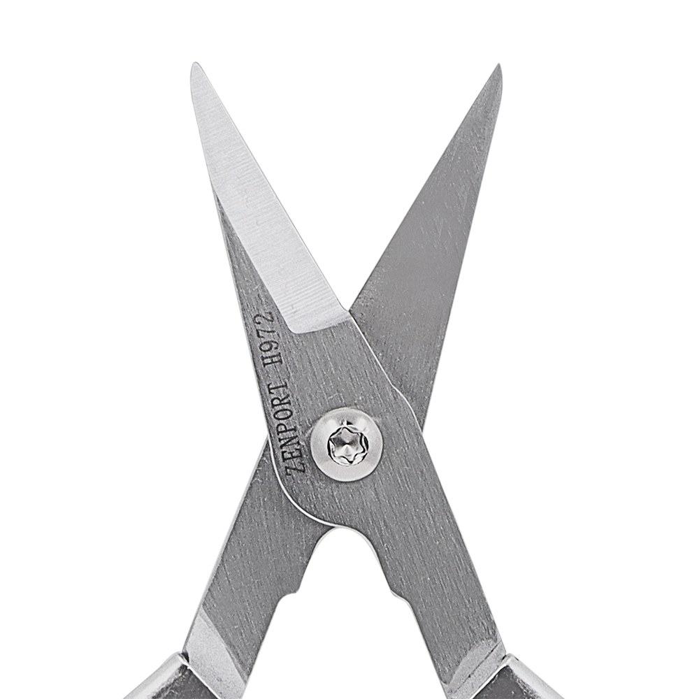 Zenport H972 Long Deluxe Thinning Pomelo Shear, 2 Inch Carbon Steel Blades, Red