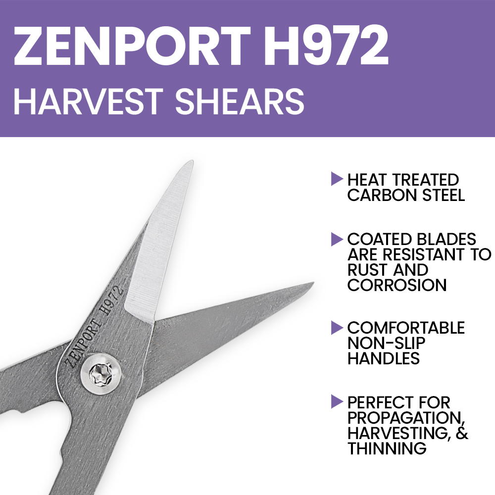 Zenport H972 Long Deluxe Thinning Pomelo Shear, 2 Inch Carbon Steel Blades, Red