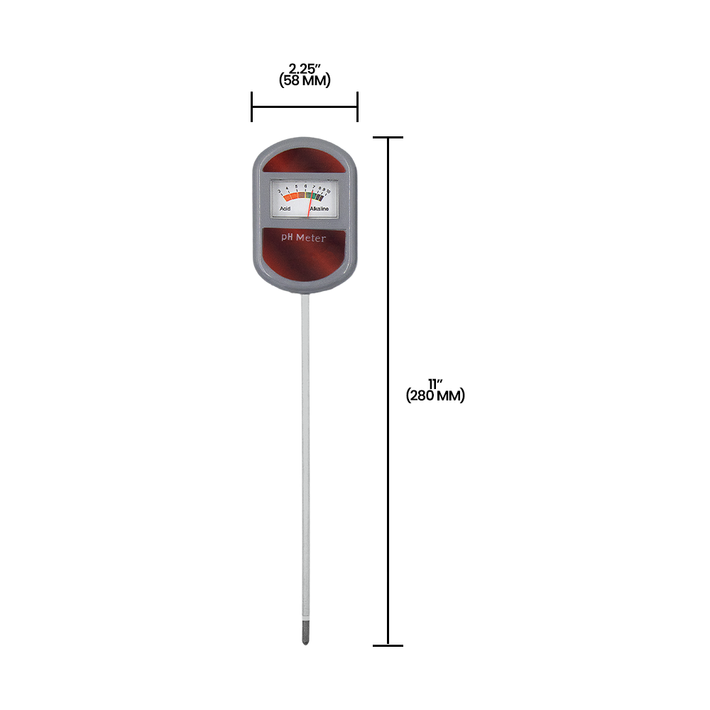 Zenport HG602 Soil pH Meter, Red