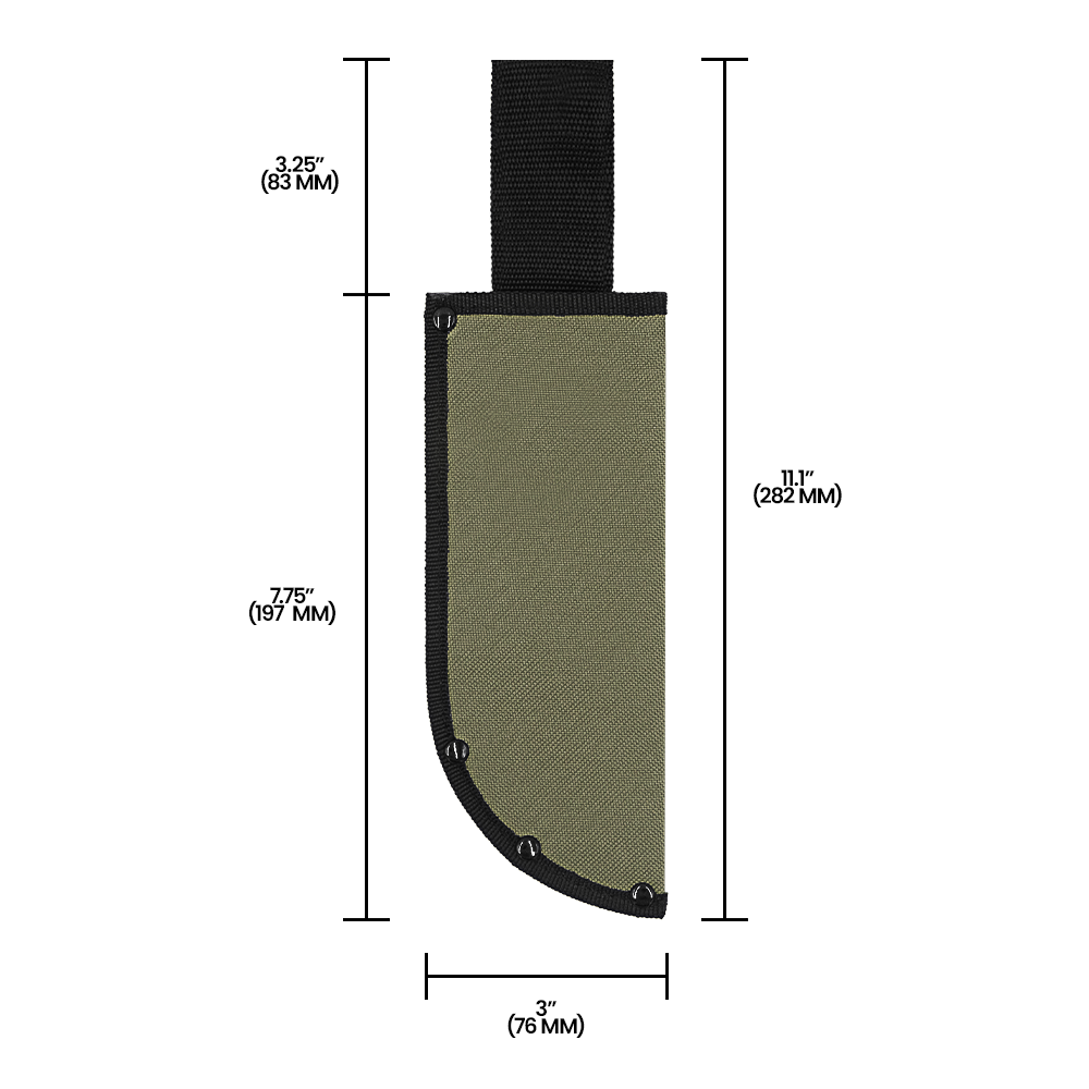 Zenport HJ210 Large Knife Sheath (Holds 7.75"x3" Blade), Brown