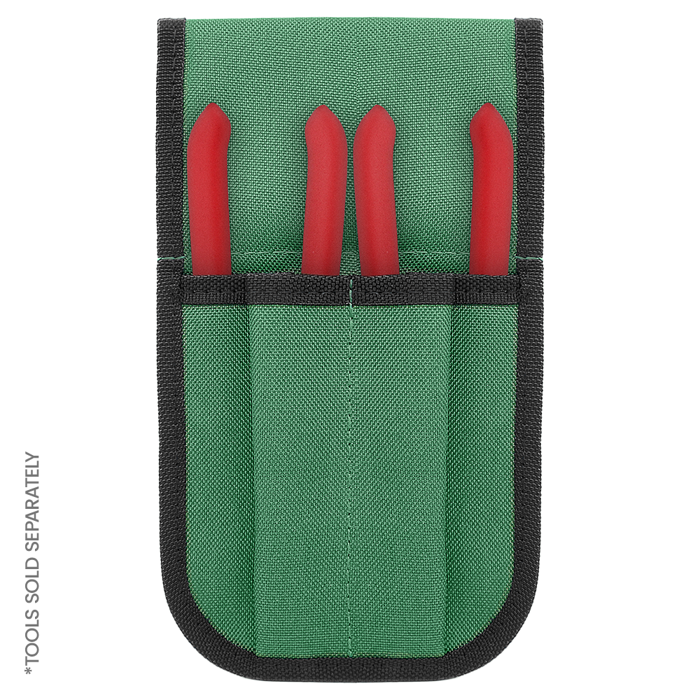 Zenport HJ253 Dual Pocket Pruner Sheath Pouch with Belt Loop, Green