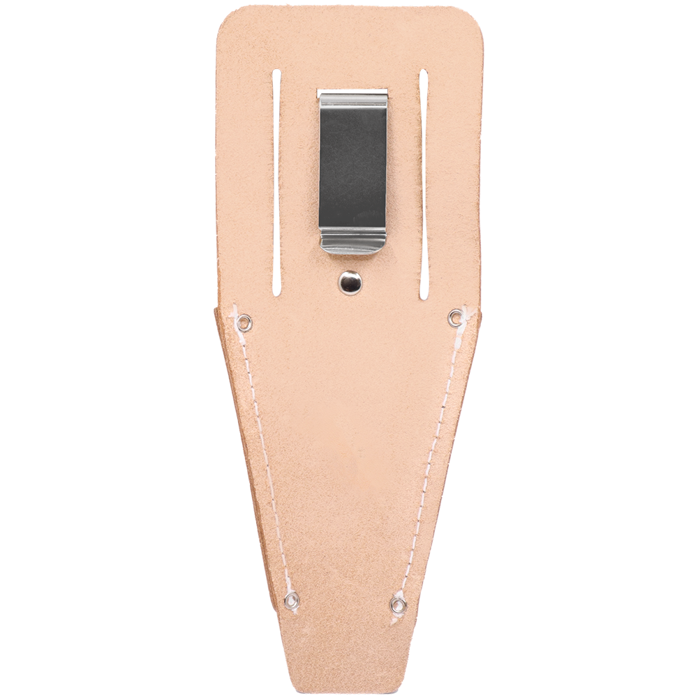 Zenport HJ262 Leather Pruner Sheath with Belt Loop and Metal Clip, Beige