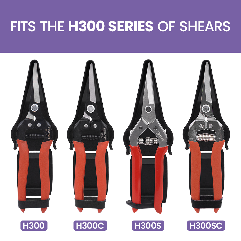 Zenport HJ300 Belt Loop Holder for H300 Series Shears, Black