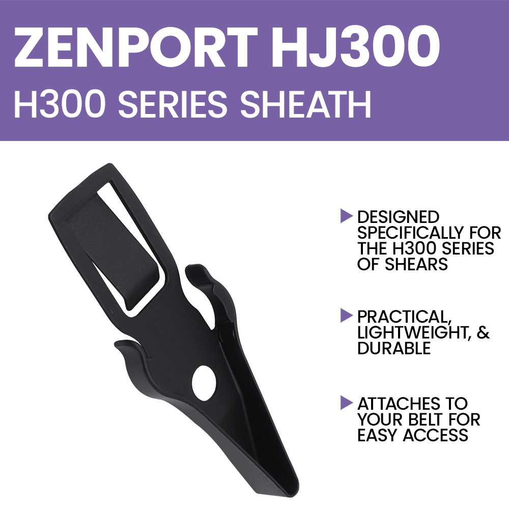 Zenport HJ300 Belt Loop Holder for H300 Series Shears, Black