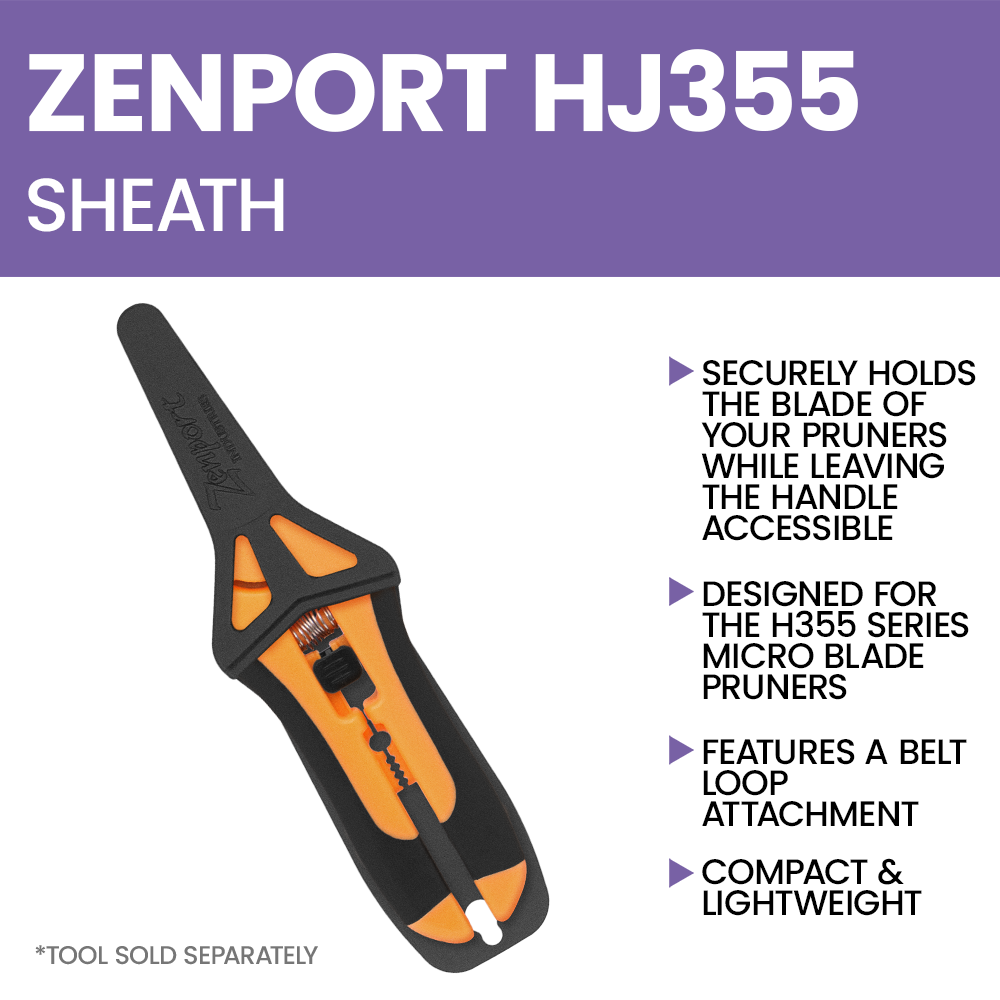 Zenport HJ355 Nylon Pouch for H355 Micro Blade Pruners, Black