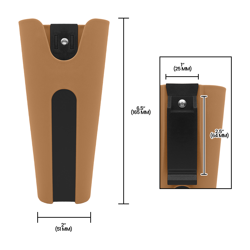 Zenport HJ500 Silicone Pruner Sheath with Belt Clip, Brown