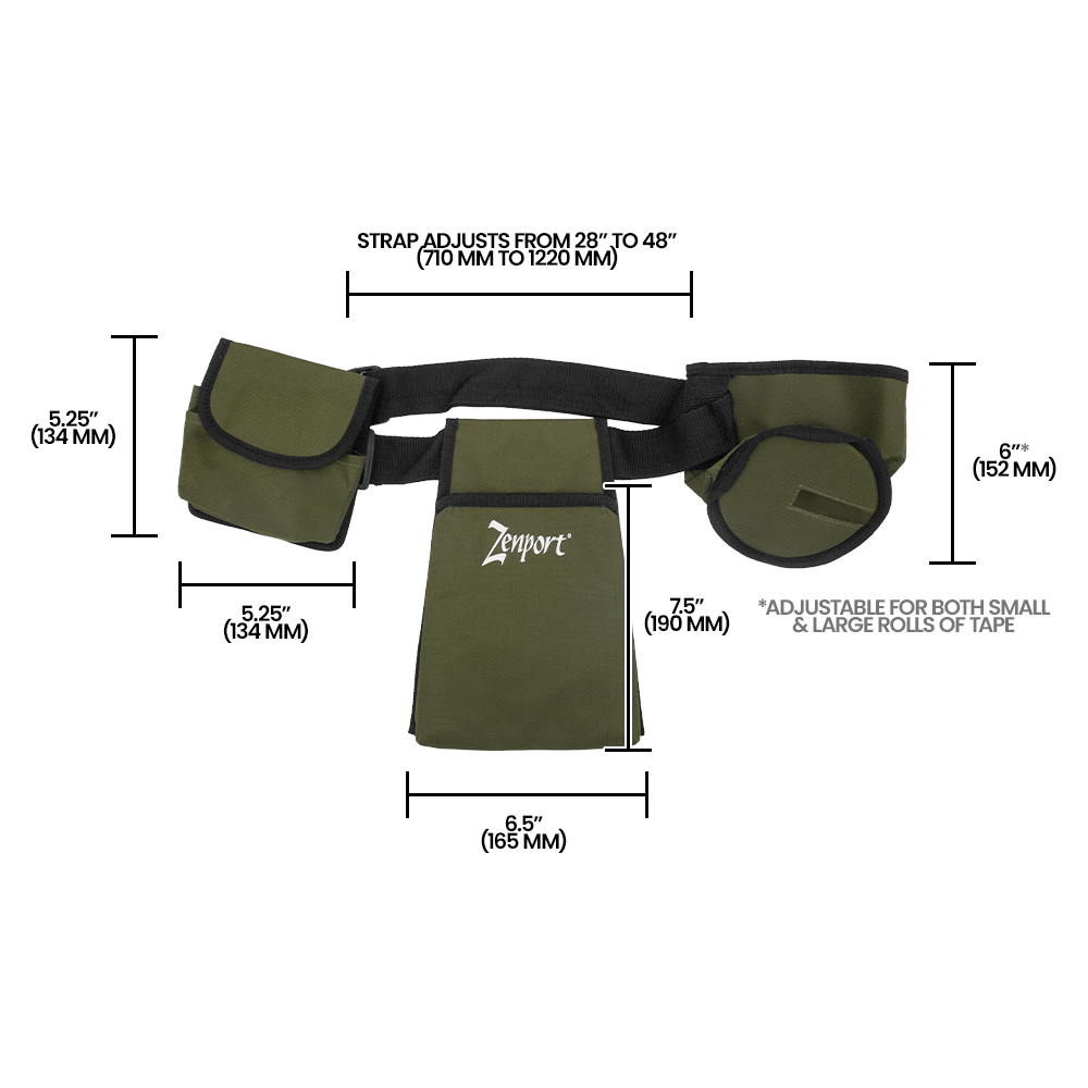 Zenport HJ919B Tape Tool Holster, Green