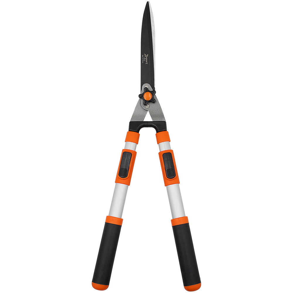 Zenport HS723 Telescopic Hedge Shear, 8.75 Inch High Carbon Steel Blades, Silver