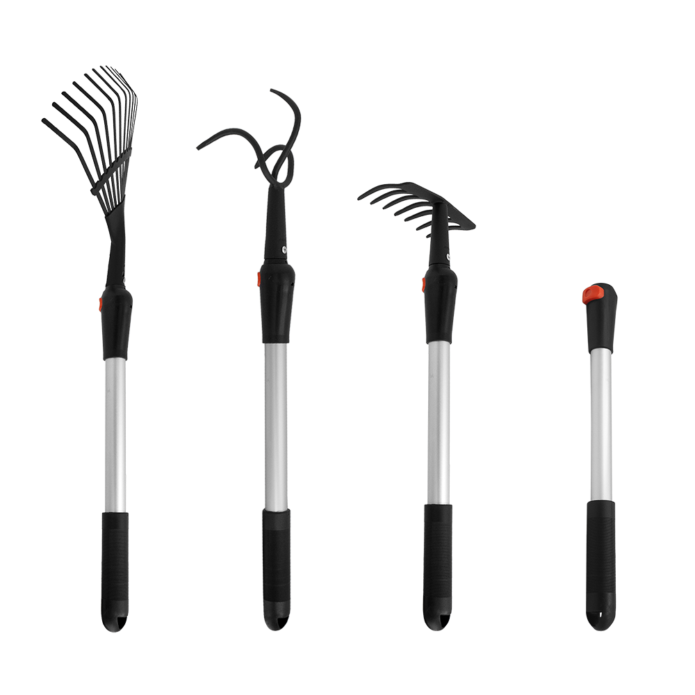Zenport J0016-K1 Cultivator and Rake Garden Multi Tool Bundle
