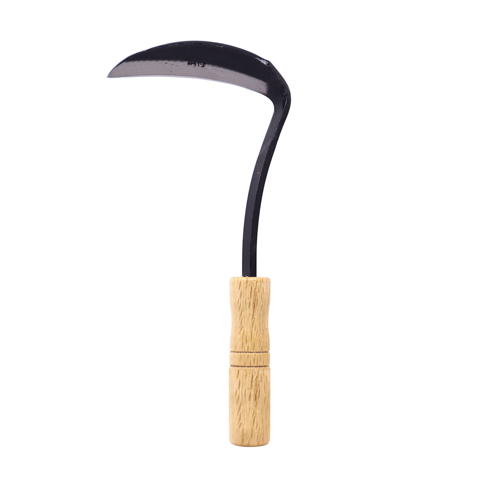 Zenport J6-040 Sickle Clad Moon Weeding Sickle, 5 Inch High Carbon Steel Blades, Beige