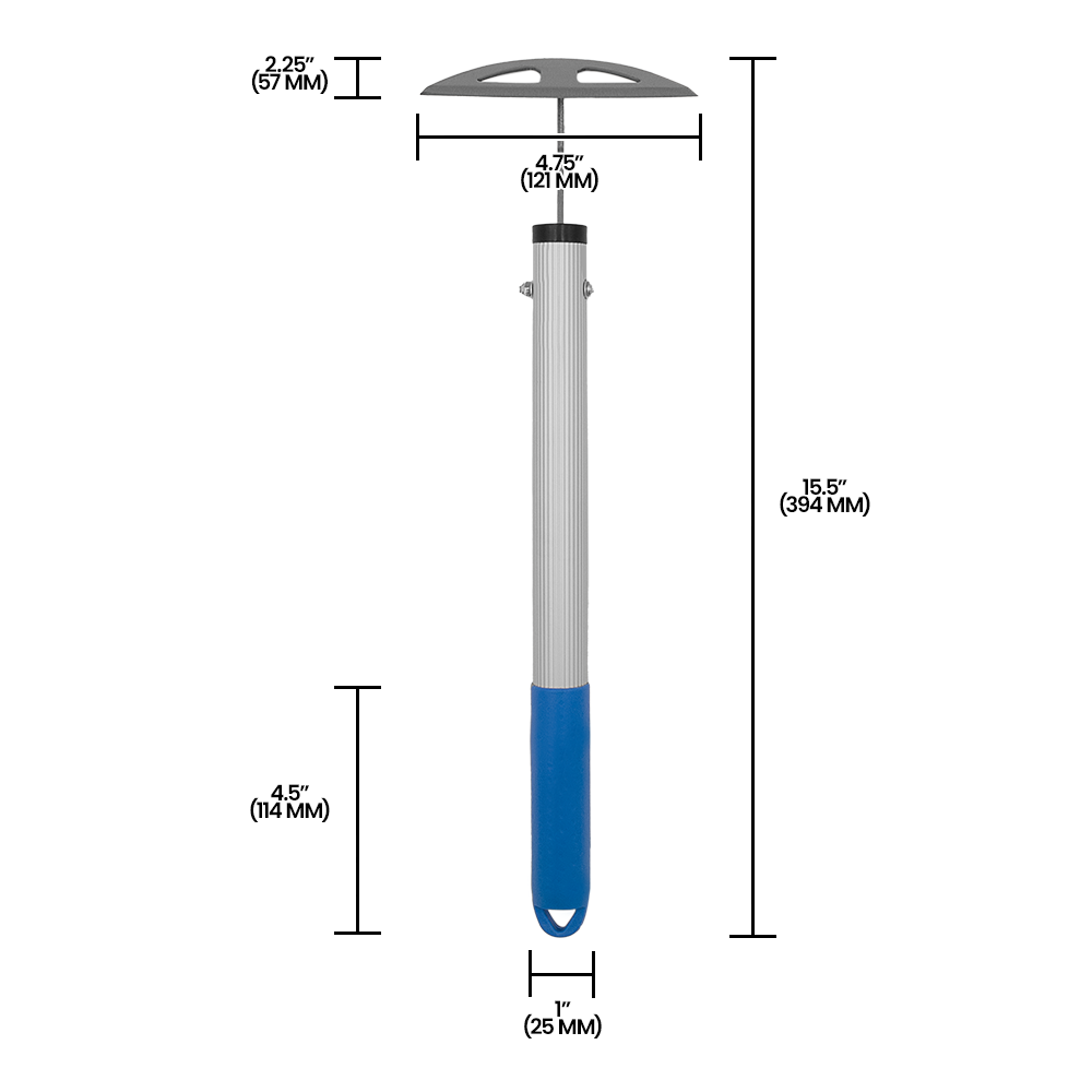 Zenport JZ0008 Handheld Window Hoe, Blue/Silver