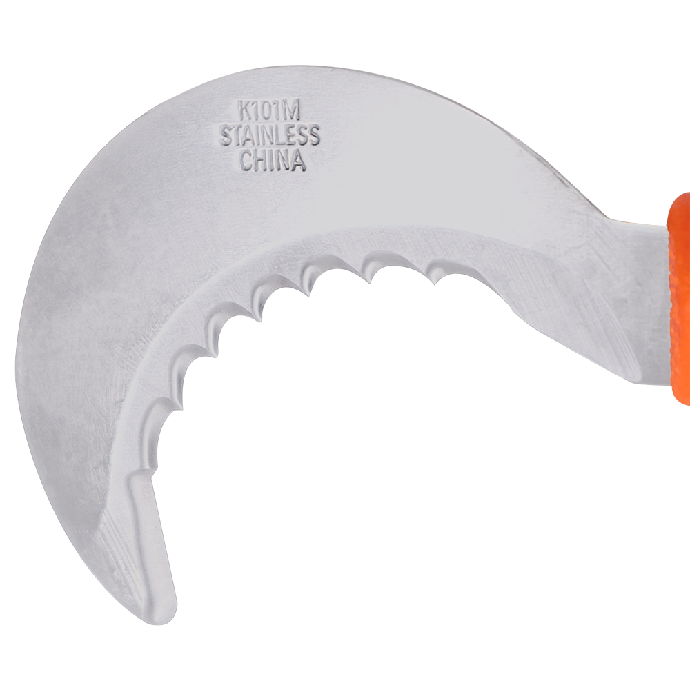 Zenport K101M Mini Harvest Utility Hook Knife, Grape and Melon, 2.5 Inch Stainless Steel Blade, Orange