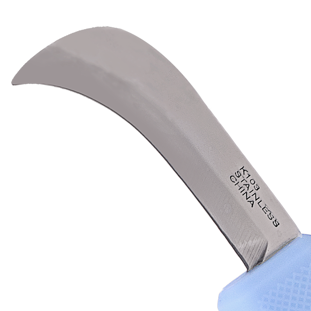 Zenport K103-B Harvest Utility Knife, 3 Inch Stainless Steel Blade, Blue