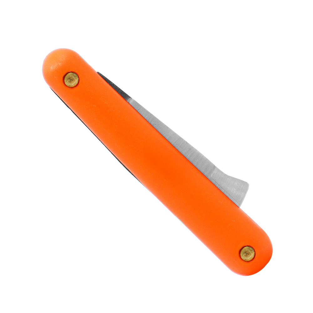 Zenport K106 Budding and Grafting Folding Knife, 2.25 Inch Stainless Steel Blade, Orange