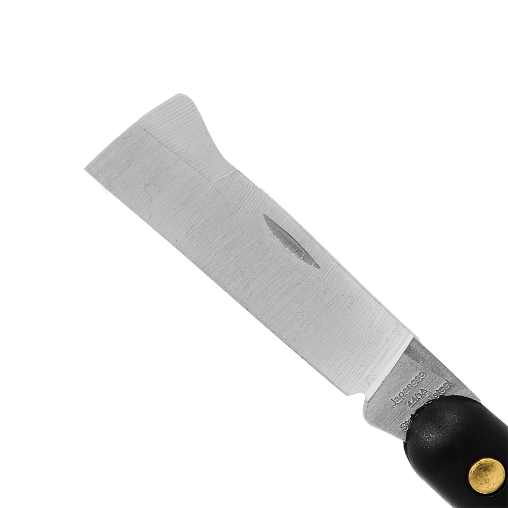 Zenport K106F Grafting and Budding Folding Knife, 2.25 Inch Stainless Steel Blade, Black