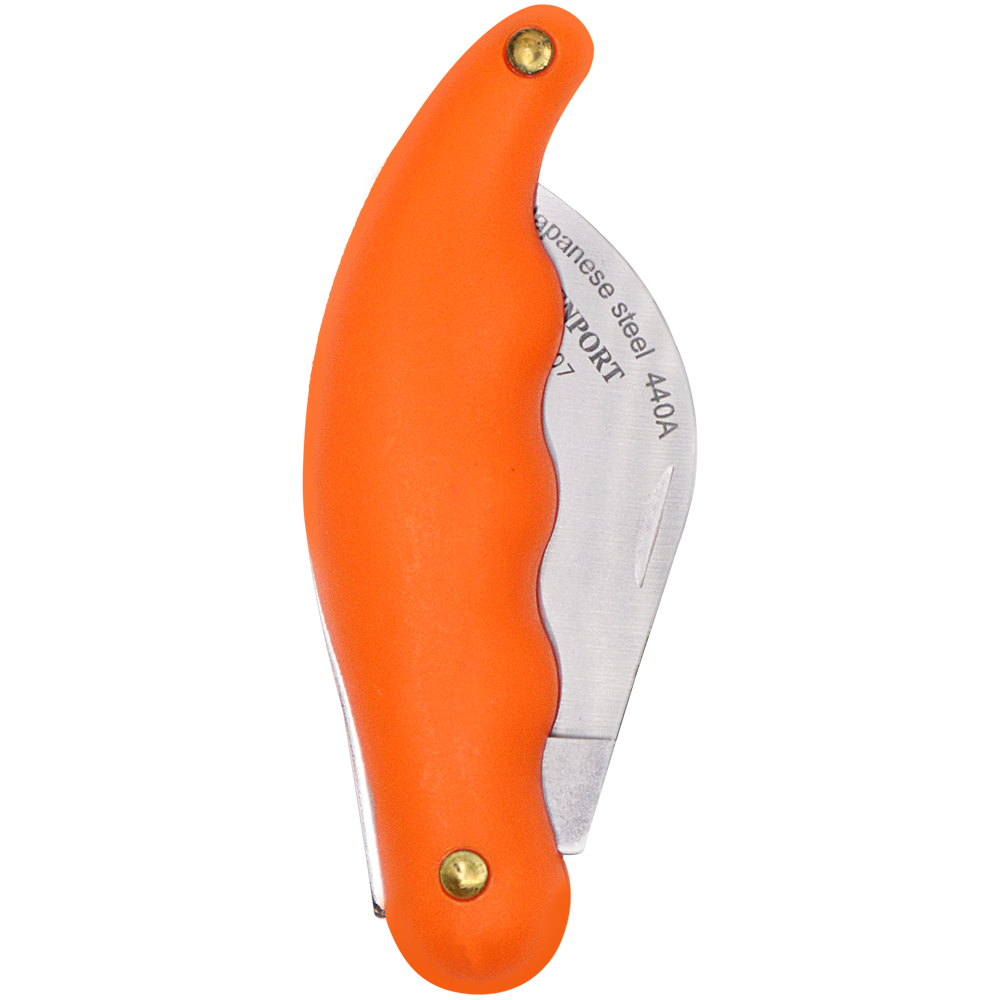 Zenport K107 Folding Horticulture Knife, 3.5 Inch Stainless Steel Blade, Orange