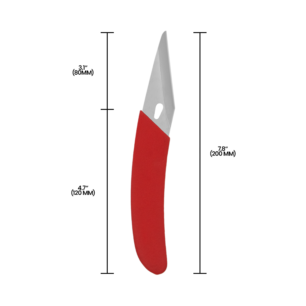Zenport K108 Budding and Grafting Knife with Sheath, 3.15 Inch Stainless Steel Blade, Red